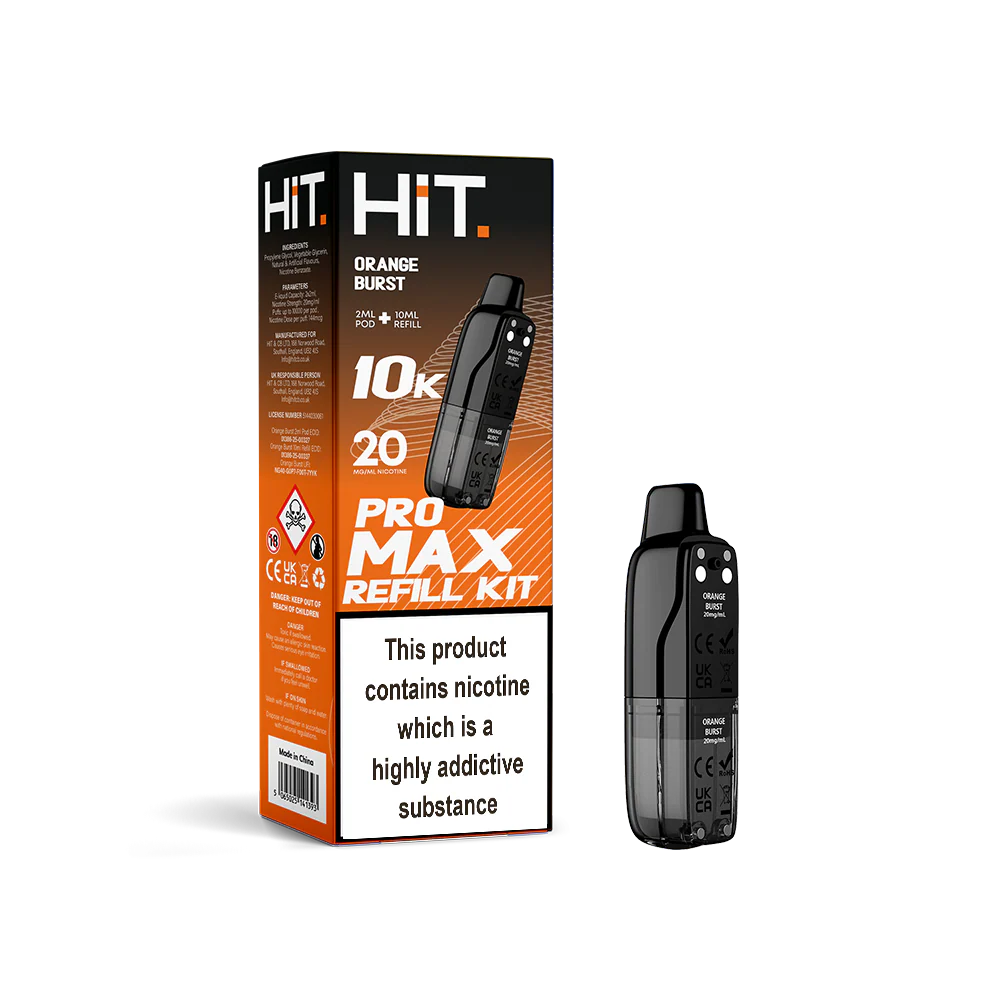 Hit Pro Max 2+10 Refill Kit Orange Burst 20mg