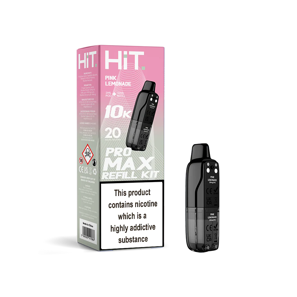 Hit Pro Max 2+10 Refill Kit Pink Lemonade 20mg