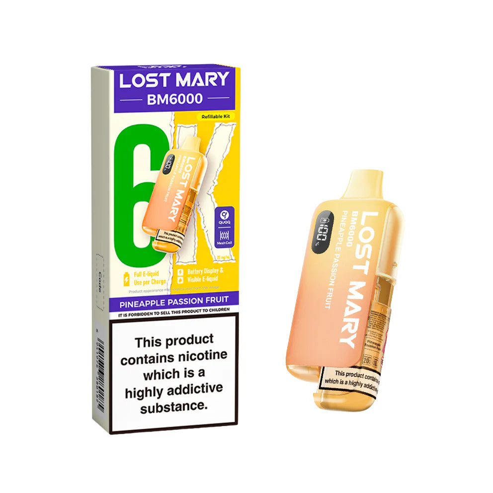 Lost Mary BM6000 Rechargeable Pod Kit Pineapple Passion Fruit