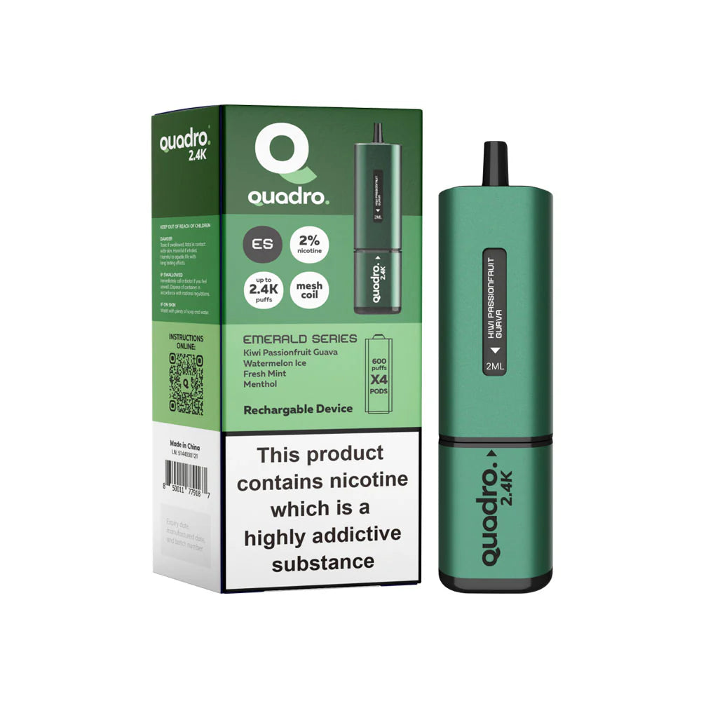 Quadro 2.4K Device Emerald Series 20mg