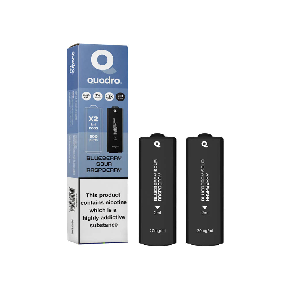 Quadro 2.4K Pods Blueberry Sour Raspberry 20mg