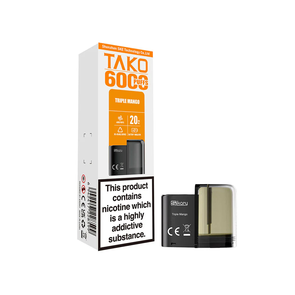 Sikary Tako SP6000 Replacement Pod Triple Mango 20mg