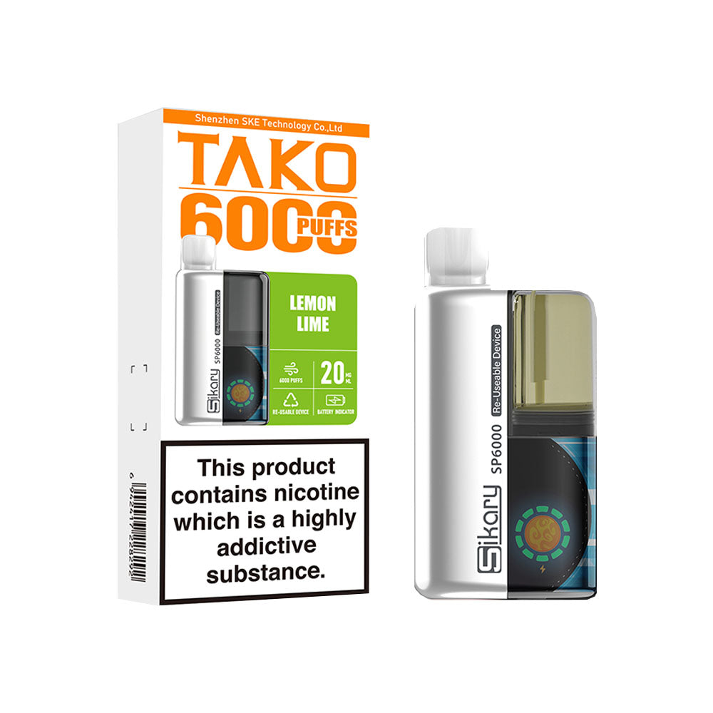 Sikary Tako SP6000 Lemon Lime 20mg
