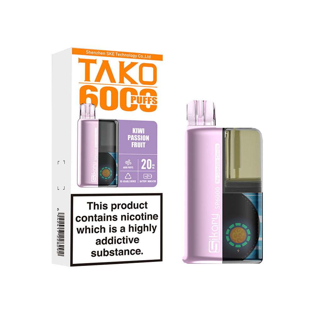Sikary Tako SP6000 Kiwi Passion Fruit 20mg