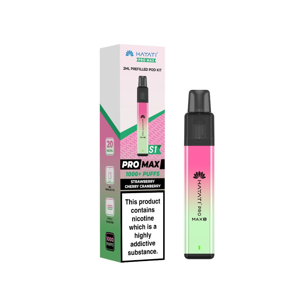 Hayati Pro Max S1 Kit Strawberry Cherry Cranberry