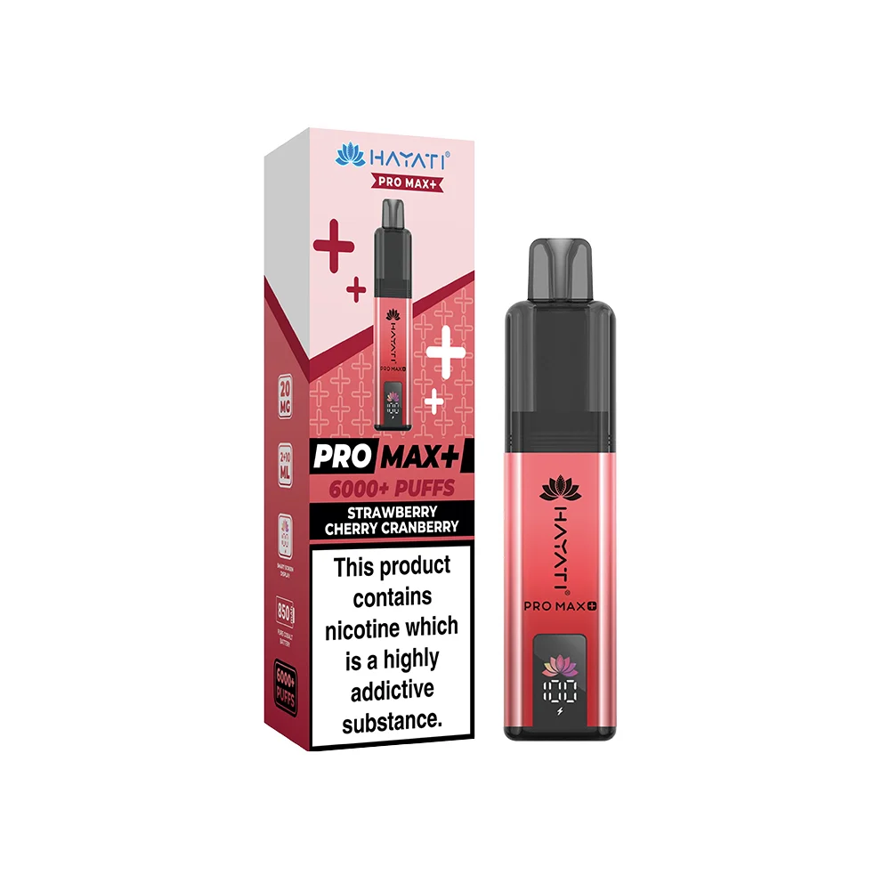 Hayati Pro Max+ Kit 20mg Strawberry Cherry Cranberry