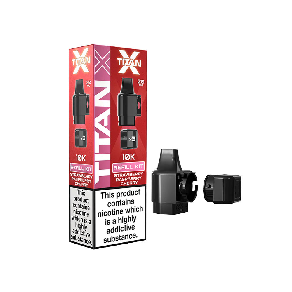 Titan X Refills 20mg Strawberry Raspberry Cherry