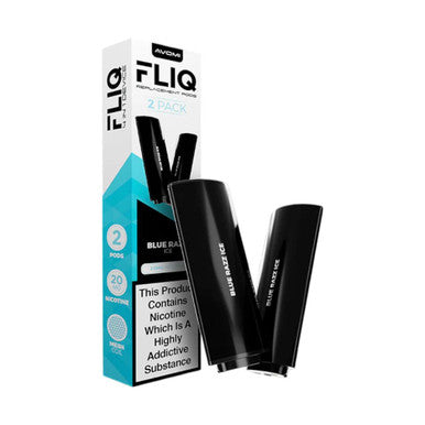 Avomi Fliq Replacement Pods Pack of 2 Blue Razz Ice