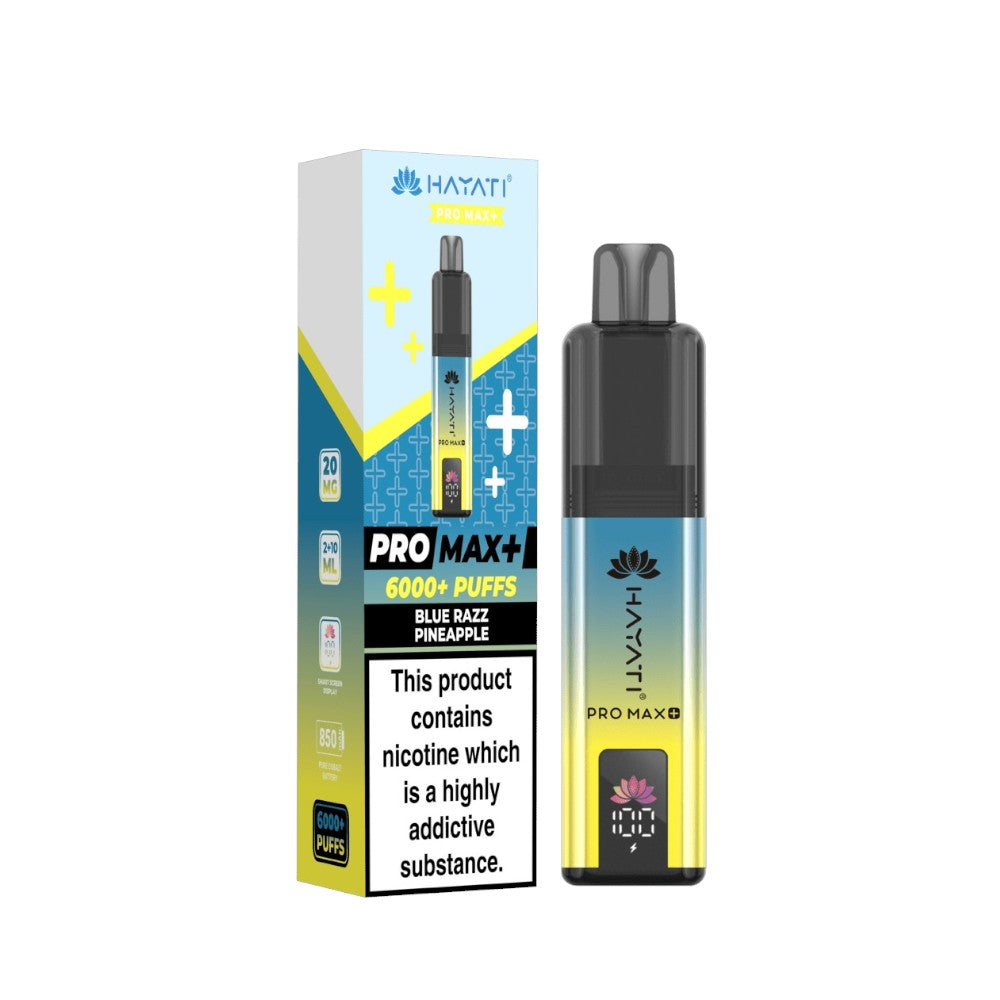 Hayati Pro Max+ Kit 20mg Blue Razz Pineapple