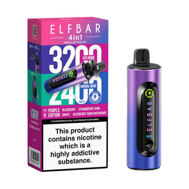 ELFbar 4in1 Prefilled Pod Kit Purple Edition 20mg