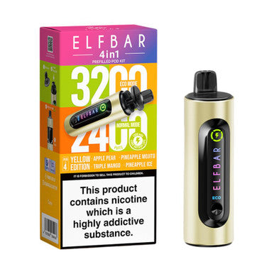 ELFbar 4in1 Prefilled Pod Kit Yellow Edition 20mg