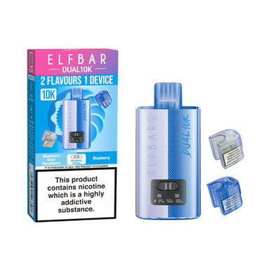 ELFbar Dual 10k Refillable Pod Kit Blueberry Edition