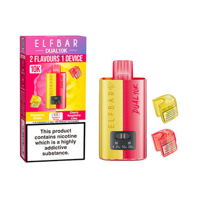 ELFbar Dual 10k Refillable Pod Kit Raspberry Edition