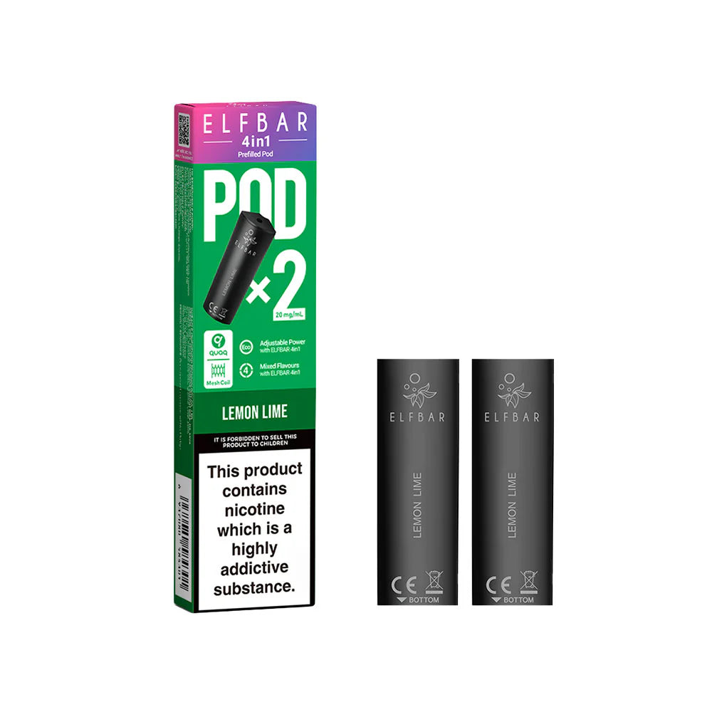 ELFbar 4in1 Prefilled Pod 2 Pack Lemon Lime