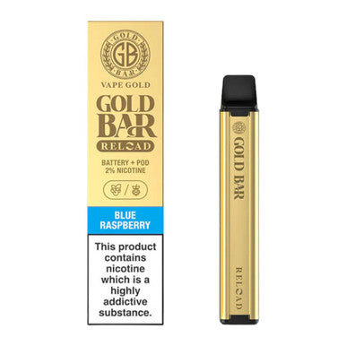 Gold Bar Reload Kit with Blue Raspberry Pod 20mg