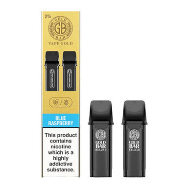 Gold Bar Reload Pod 2 Pack Blue Raspberry 20mg