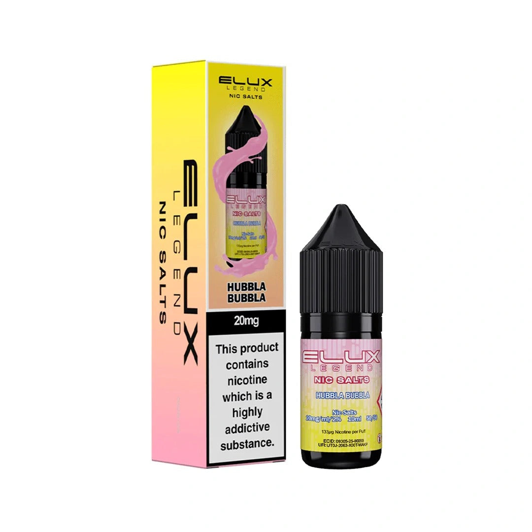 Elux Legend Nic Salts Hubbla Bubbla 10mg