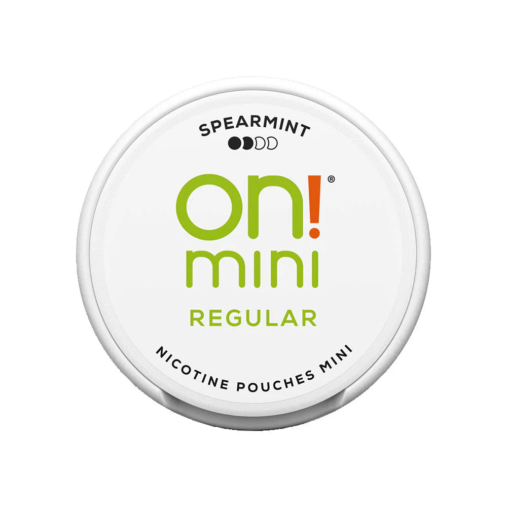 on!®mini Spearmint Regular 3mg Round Can