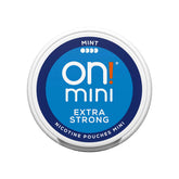 on!®mini Mint Extra Strong 9mg Round Can