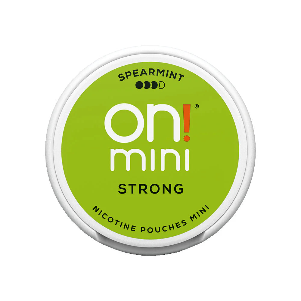 on!®mini Spearmint Strong 6mg Round Can