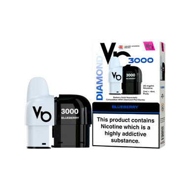 Vapes Bars Diamond 3k Pod Pack Blueberry